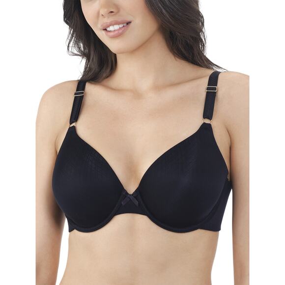 Vanity Fair Women's  Smoothing Full Coverage Underwire Bra 3475312 38C Black NWT - Picture 1 of 2